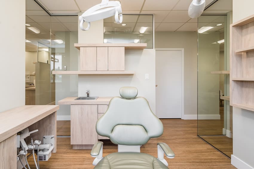 View from Front of Dental Chair