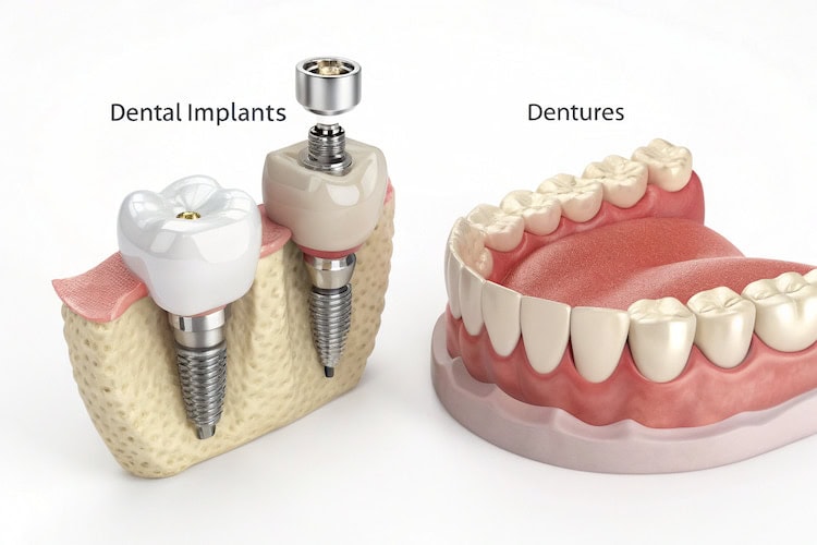 Dental Implants Vs. Dentures
