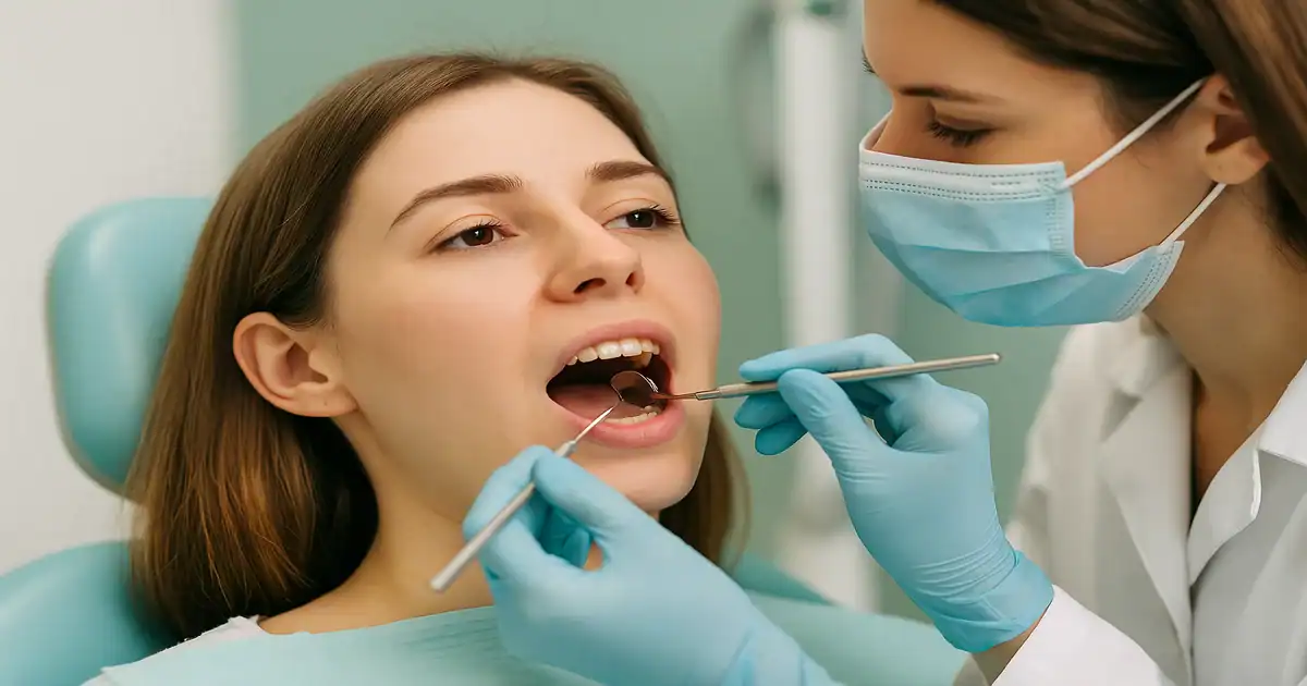 A picture of a dentist and a patient representing Wisdom Teeth Removal