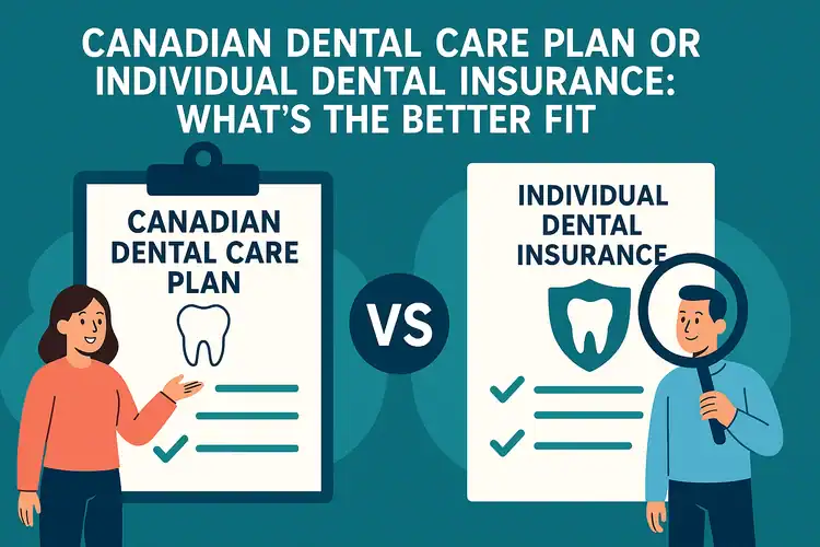 A picture representing the comparison of CDCP vs individual dental insurance