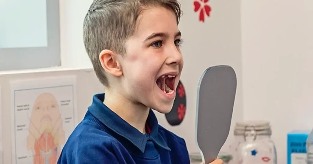 a picture representing myofunctional therapy