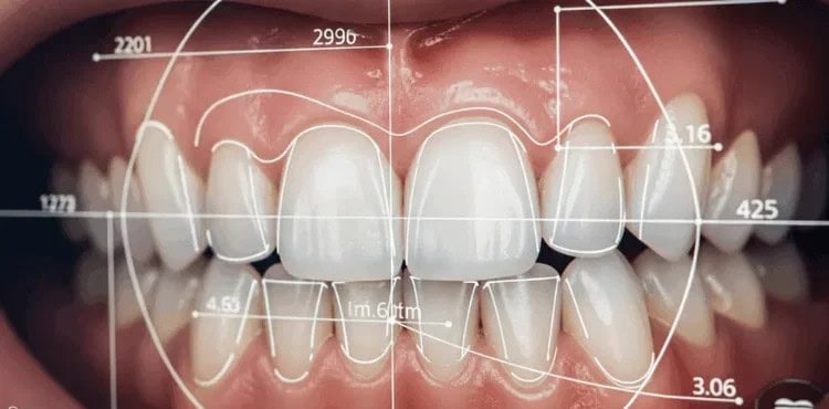 A picture representing virtual smile design