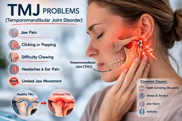 A picture representing tmj problems