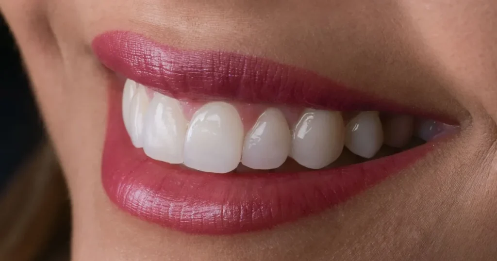 A picture of a nice set of veneers
