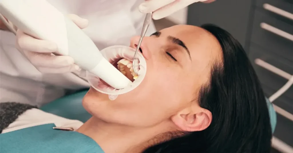 a picture showing deep dental cleaning